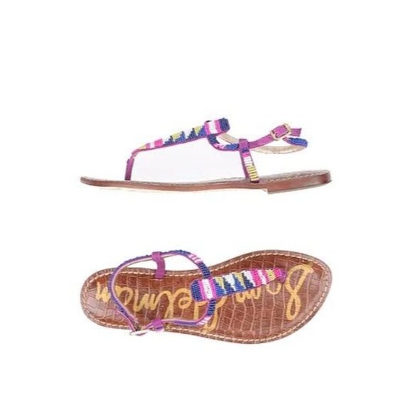 Sam Edelman Gigi Beaded Sandals 3 - Picture 1 of 9